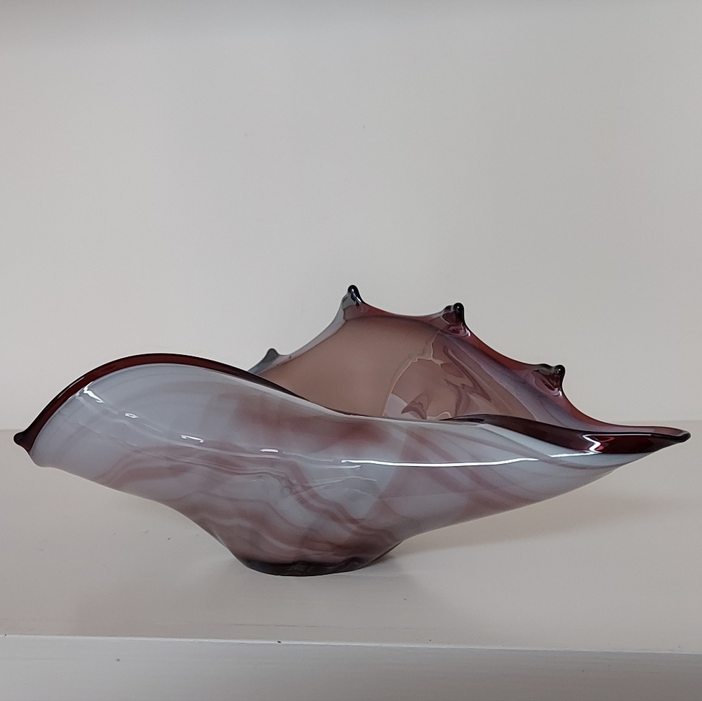 Shell Art Glass Hand-Blown